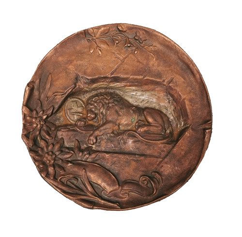 Art nouveau bronze bowl - nouveau,