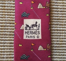 Hermès 100% silk tie