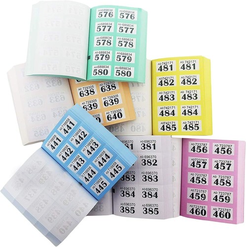 Raffle tickets and clockroom - tickets,