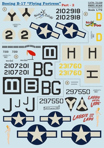 Boeing 17 flying - 1/72,