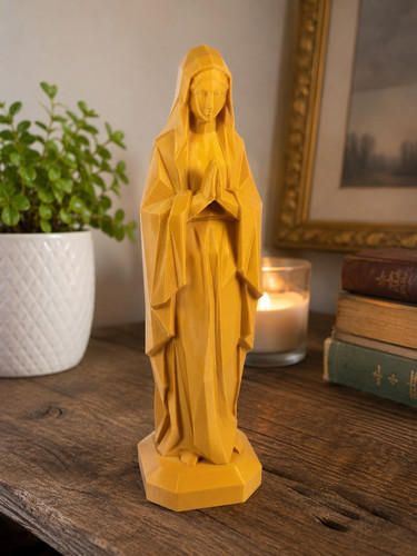 Virgin mary praying - virgin, carved