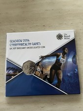 Glasgow Commonwealth Games 2014  Royal Mint Official 50p COIN     Sealed Pack