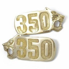 Fits Royal Enfield Bullet Monogram Badge Set 350 Lion Design Tool Box S2u