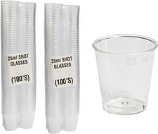 200 x Reusable Shot Glasses CE