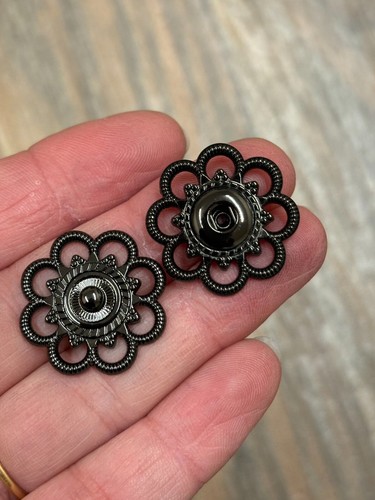 25mm large dark grey - grey, style