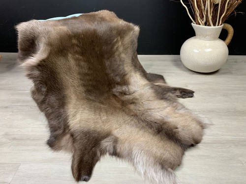Scandinavian reindeer rug real - scandinavian,