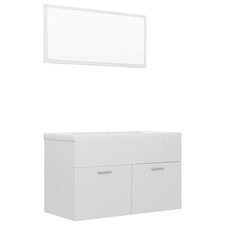 Bathroom Furniture Set Chipboard Washroom Multi Colours Multi Sizes vidaXL