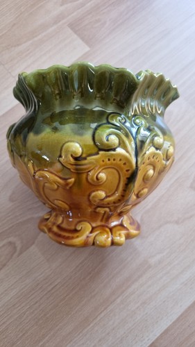 Palissy decorative vase - decorative,