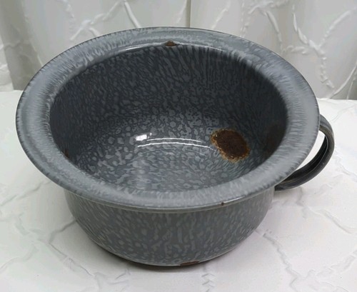 Gray graniteware enamelware - graniteware,