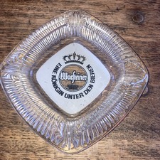 Vintage Warsteiner German Beer Glass Ashtray, Good Condition