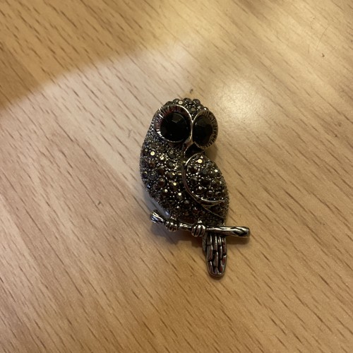 Vintage set marcasite owl - vintage,