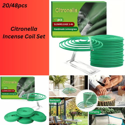 Citronella incense coil set - incense,