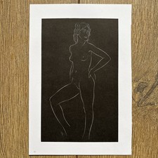 Eric Gill - Untitled - Nude - Print 23.5cm By 6cm approx