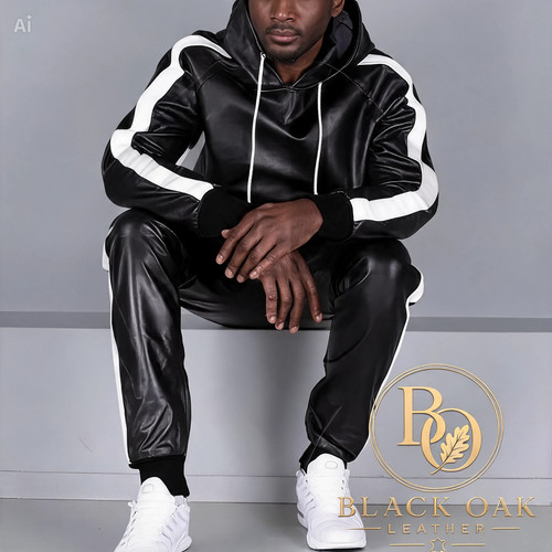 Men black lambskin - black,