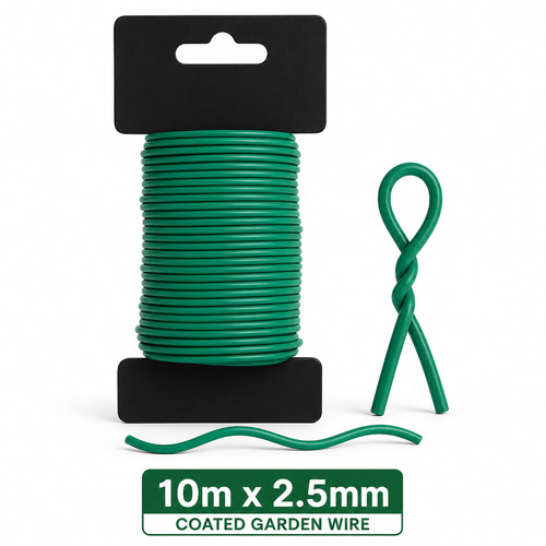 10m green garden - 10m, wire