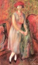 William James Glackens photo A4 standing girl with white spats 1915