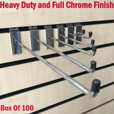 100x SLATWALL HOOKS ACCESSORY