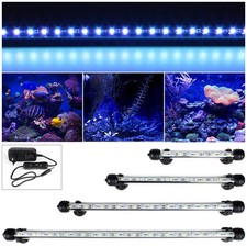 Submersible Aquarium Fish Tank Waterproof LED Light Bar Lighting Lamp White&Blue