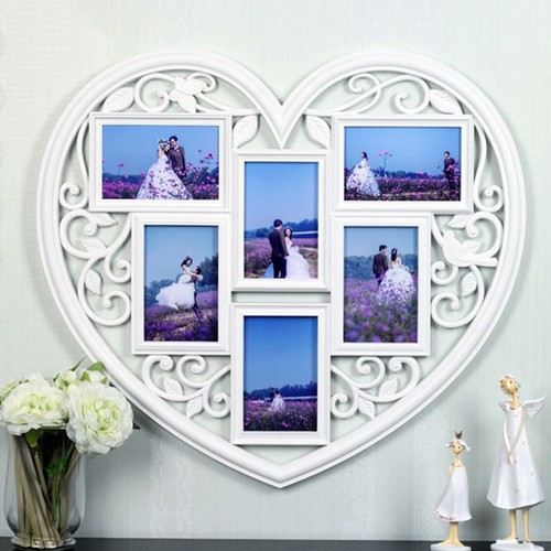 White heart shaped multi - white,