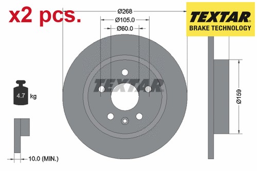 Pcs rear brake disc - brake,