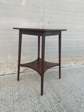 Edwardian Mahogany Inlaid Lamp