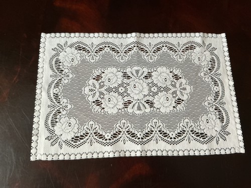 Vintage lace tray cloth - tray,