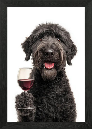 Black russian terrier - terrier, dog