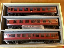 Ace Trains C/13 O Gauge 2 or 3 Rail Set of 3 BR Maroon Mk1 Bogie Coaches Set A