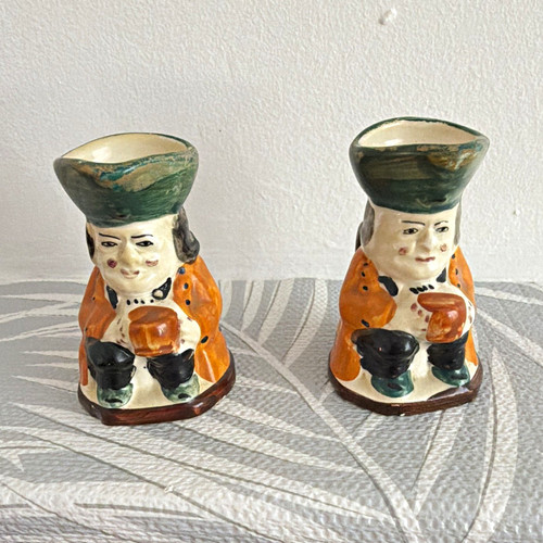 Ceramic mini toby - jugs,, good