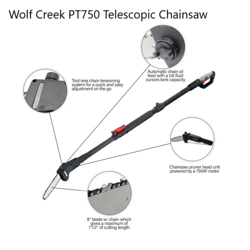 Chainsaw pole pruner electric - pole,