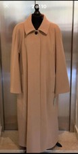 BNWT VINTAGE ERICH FEND VIRGIN WOOL & CASHMERE CAMEL BEIGE OVERCOAT COAT 16-18