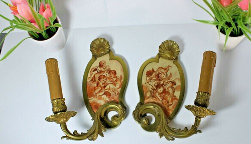 Pair antique french - antique, paint