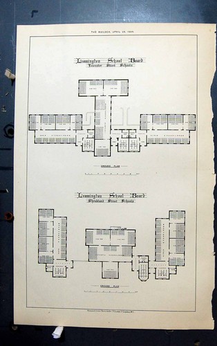 Old plan leamington school - plan,