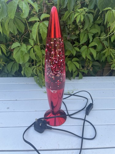 Red glitter lava lamp - red,