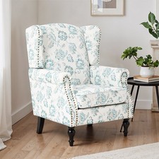 High wing back - armchair, velbet