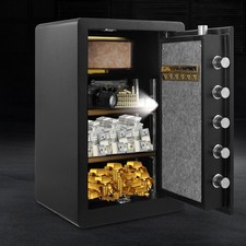 73L Digital Safe Box Steel Security Home Office 2.6 Cubic Feet Cash Gold Money