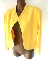 Joseph Ribkoff Golden yellow  bolero jacket 18 edge to edge button cuff (9173