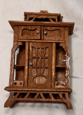 Antique 8" Oak Cabinet Art