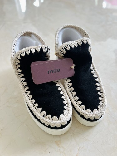 Mou suede black boots