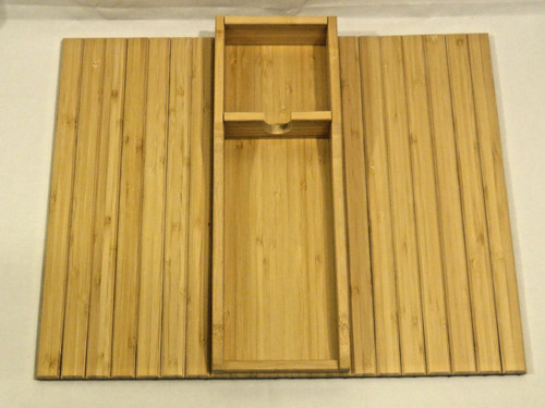 Foldable bamboo sofa - arm, tray