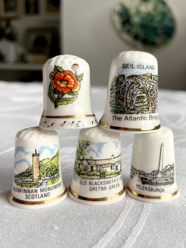 Vtg scottish thimbles - scottish,