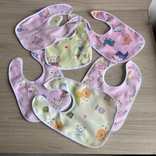 Pack of 6 Girls Baby Bibs