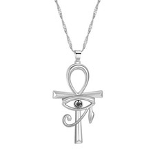 Ankh Cross Eye Of Horus CZ