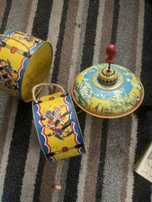 1950s tin toys spinning top - top, &