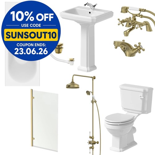 Bathroom suite 1700mm single - bathroom,