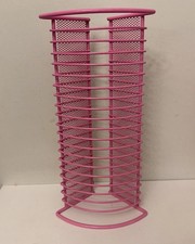 Pink Metal Wire CD Storage