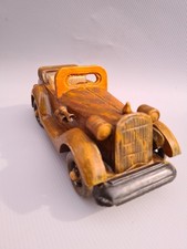 Vintage Wooden Car Model Hand