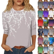 LADIES TOPS 3/4 SLEEVE SUMMER