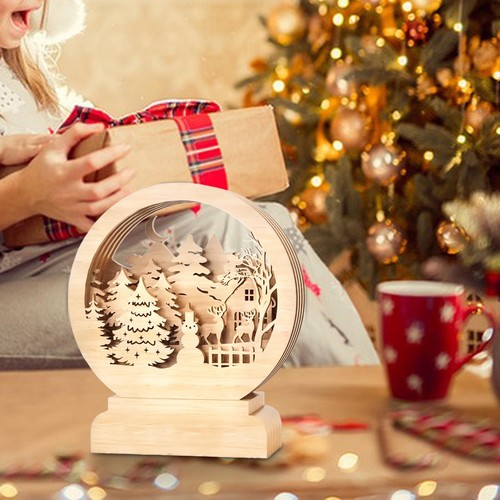 Wooden christmas tree - wooden,