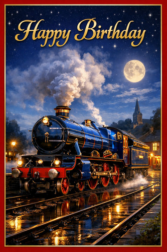 Vintage railway steam - railway,